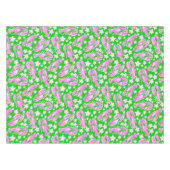 Nappe Motif rose vert homard élégant (Devant (Horizontal))