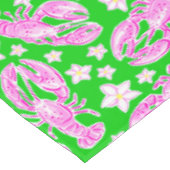 Nappe Motif rose vert homard preppy (Angle)