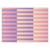 Nappe Motif rose violet jaune rayé (Devant (Horizontal))