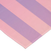 Nappe Motif rose violet jaune rayé (Angle)