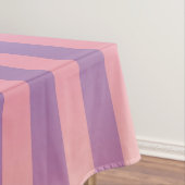 Nappe Motif rose violet jaune rayé (In Situ)