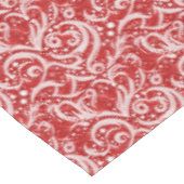 Nappe Motif rouge Abstrait de flocon de neige #10 ID1009 (Angle)
