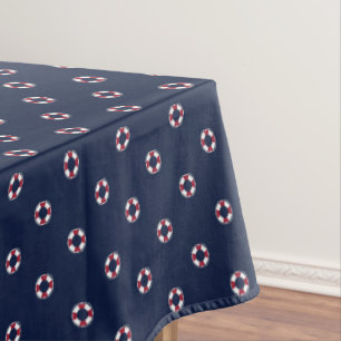 Nappe Motif rouge et blanc de balise