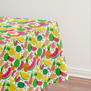 Nappe Motif rouge et jaune de fruit tropical