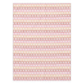 Nappe Motif rouge géométrique de rayures d'ikat (Devant)