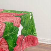 Nappe Motif rouge hibiscus II (In Situ)