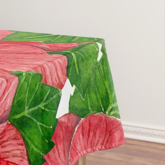 Nappe Motif rouge hibiscus II (In Situ)