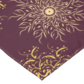 Nappe motif rouge ornemental (Angle)