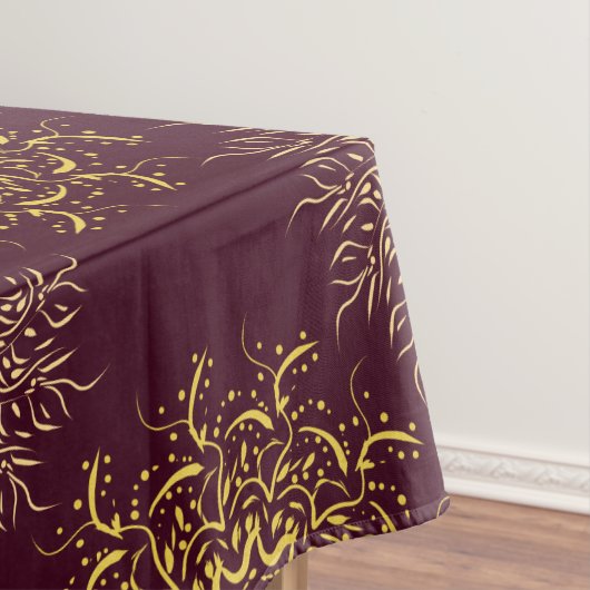 Nappe motif rouge ornemental (In Situ)
