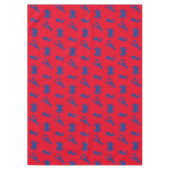 Nappe Motif rouge rouge bleu du crabe du homard (Devant)