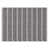 Nappe Motif roumain géométrique rouge et noir (Devant (Horizontal))