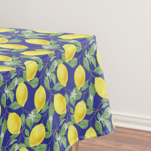 Nappe Motif rustique de citron bleu Cuisine (In Situ)