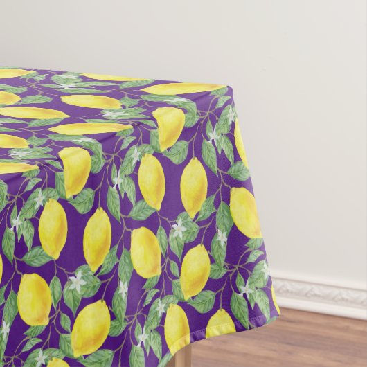 Nappe Motif rustique de citron Cuisine violette (In Situ)