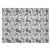 Nappe Motif rustique en patchwork noir et blanc rétro (Devant (Horizontal))