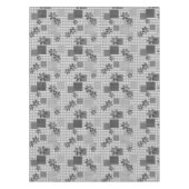 Nappe Motif rustique en patchwork noir et blanc rétro (Devant)