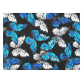 Nappe Motif sans couleur foncée avec papillons bleus Mor (Devant (Horizontal))