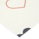 Nappe Motif sans couture à cœur simple mignon  (Angle)