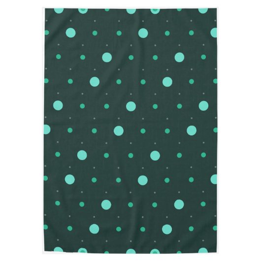 Nappe Motif sans couture à pois sarcelle (Devant)