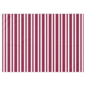 Nappe Motif sans couture à rayures blanches et bordeaux (Devant (Horizontal))