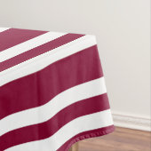 Nappe Motif sans couture à rayures blanches et bordeaux (In Situ)