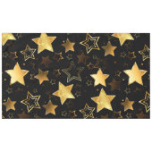 Nappe Motif sans couture avec étoiles d'or (Devant (Horizontal))