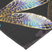 Nappe Motif sans couture avec libellules d'or (Angle)