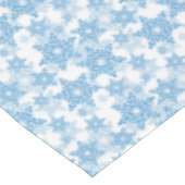 Nappe Motif sans couture blanc et bleu (Angle)