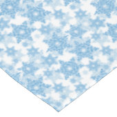 Nappe Motif sans couture blanc et bleu (Angle)