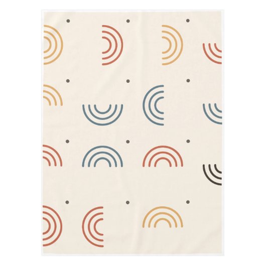 Nappe Motif sans couture d'arche de Boho Rainbow (Devant)