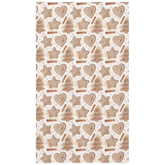 Nappe Motif sans couture de biscuits au gingembre cosy (Devant)