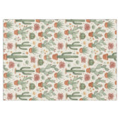 Nappe Motif sans couture de cactus de désert succulent (Devant (Horizontal))