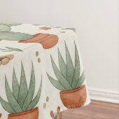 Nappe Motif sans couture de cactus de désert succulent (In Situ)