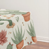 Nappe Motif sans couture de cactus de désert succulent (In Situ)