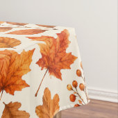 Nappe Motif sans couture de feuilles d'automne chaudes (In Situ)