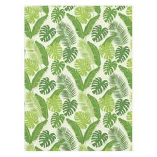 Nappe Motif sans couture de feuilles tropicales & Monste