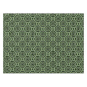 Nappe Motif sans couture de fleurs noir vert (Devant (Horizontal))