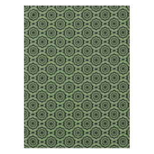 Nappe Motif sans couture de fleurs noir vert