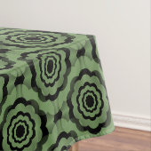Nappe Motif sans couture de fleurs noir vert (In Situ)