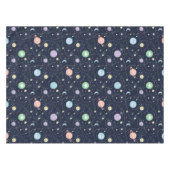 Nappe Motif sans couture de planètes du système solaire (Devant (Horizontal))