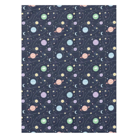 Nappe Motif sans couture de planètes du système solaire (Devant)