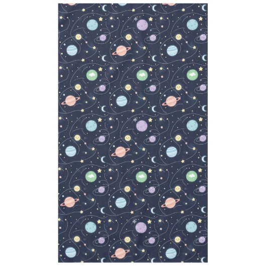Nappe Motif sans couture de planètes du système solaire (Devant)