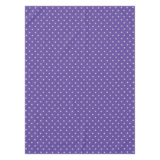 Nappe Motif sans couture de points noirs violets moyens (Devant)