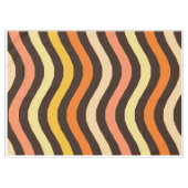 Nappe Motif sans couture de vagues rétro funky (Devant (Horizontal))
