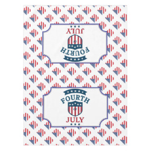 Nappe Motif sans couture patriotique du 4 juillet sur un