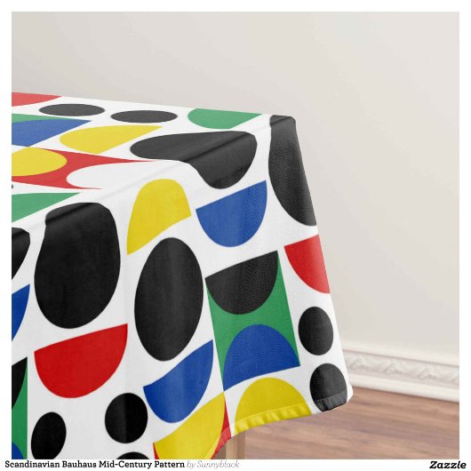 Nappe Motif scandinave du Bauhaus du milieu du siècle