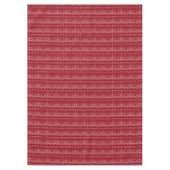 Nappe Motif scandinave rouge et blanc (Devant)