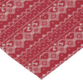 Nappe Motif scandinave rouge et blanc (Angle)