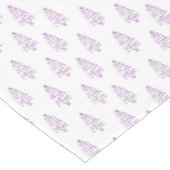 Nappe Motif simple d'arbre de Noël blanc et violet (Angle)