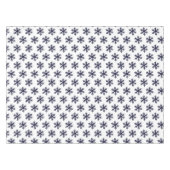 Nappe Motif simple de flocon de neige bleu pour Noël (Devant (Horizontal))