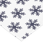 Nappe Motif simple de flocon de neige bleu pour Noël (Angle)